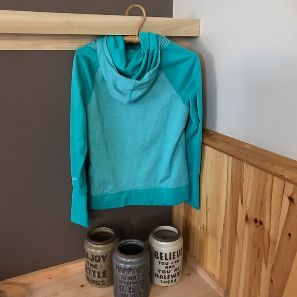 Champion Duo Dry Green Two Tone Hoodie, EUC, M - Picture 2 of 14